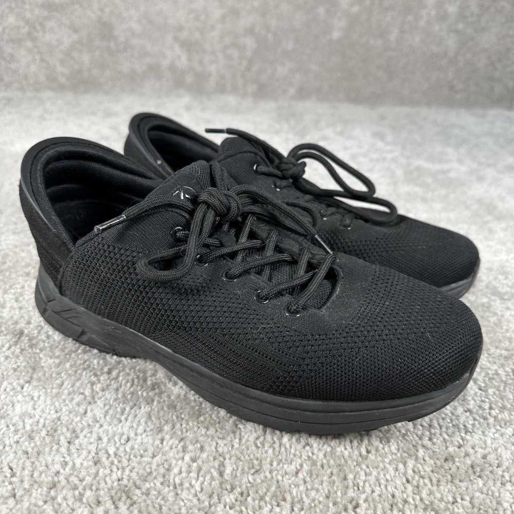 Zeba Jet Black Shoes Fabric Hands Free Slip-In Comfort Sneakers Mens Size 10